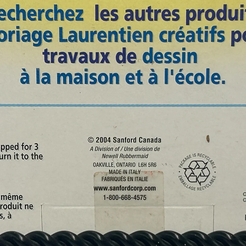 Laurentien Artist Fineline Markers 20 Pack Vintage 2004 Sanford Canada New